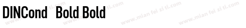 DINCond-Bold Bold字体转换